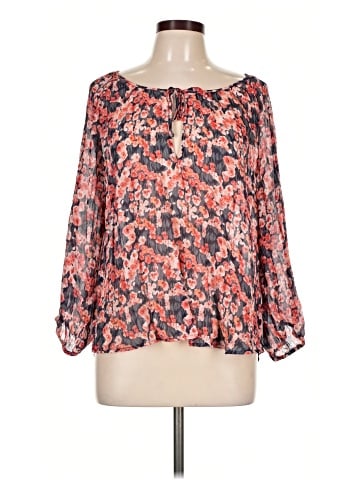Joie Long Sleeve Silk Top (view 1)