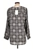 Joie Gray 3/4 Sleeve Blouse Size L - photo 2