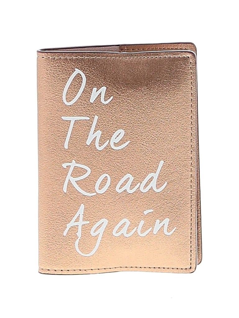 Understated Leather Leather Wallet In Gold