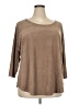 Cato Brown 3/4 Sleeve Top Size 18 - photo 1