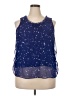 Elle 100% Polyester Blue Sleeveless Blouse Size XXL - photo 1