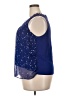 Elle 100% Polyester Blue Sleeveless Blouse Size XXL - photo 5