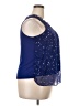 Elle 100% Polyester Blue Sleeveless Blouse Size XXL - photo 4