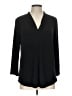 JM Collection Black 3/4 Sleeve Blouse Size L - photo 1