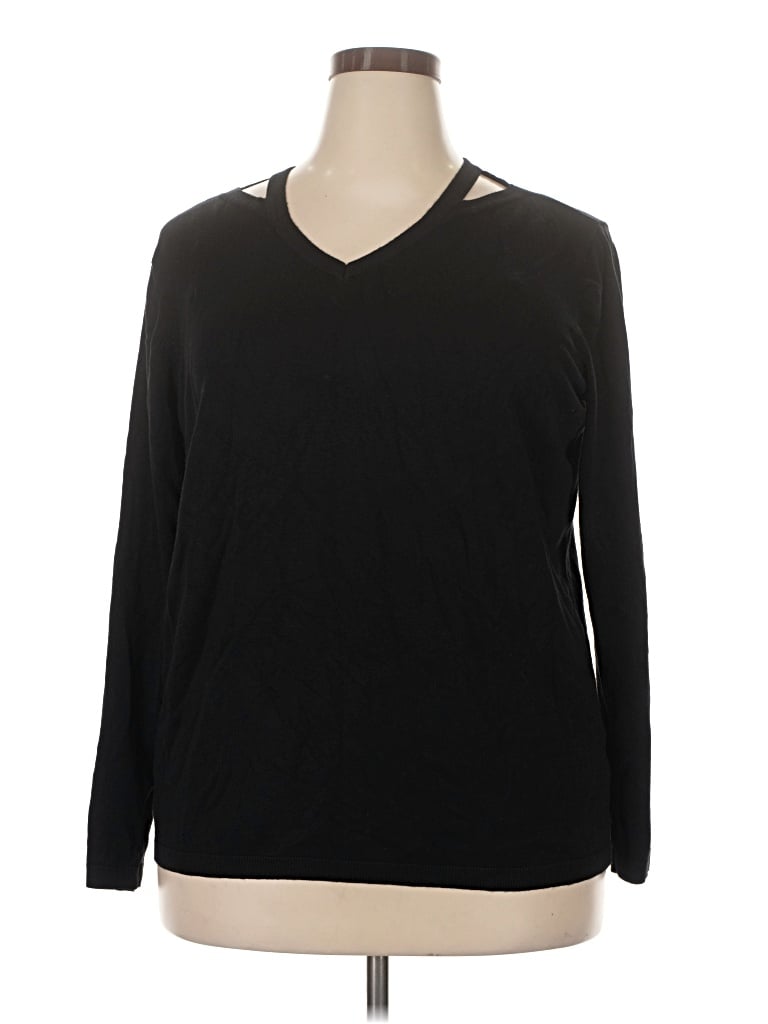 Pre-owned Lety & Me Pullover Sweater In Black