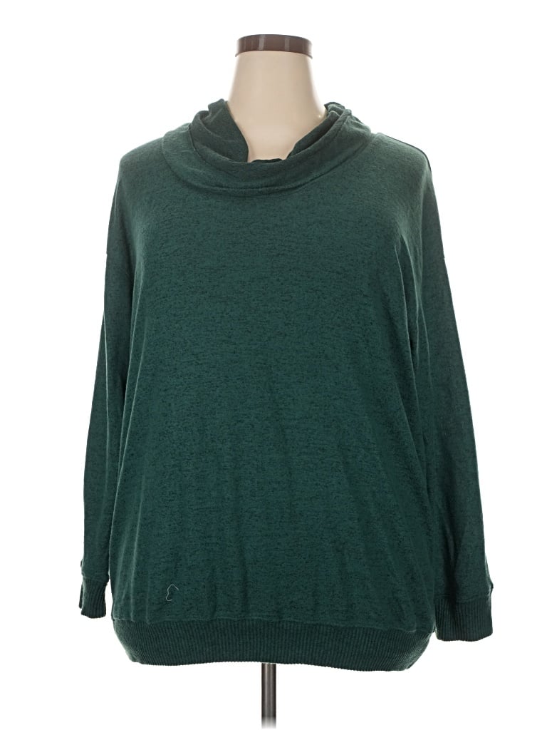 Pre-owned Torrid Turtleneck Sweater In Green