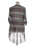Cato 100% Polyester Plaid Gray 3/4 Sleeve Blouse Size XL - photo 2