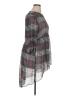 Cato 100% Polyester Plaid Gray 3/4 Sleeve Blouse Size XL - photo 4