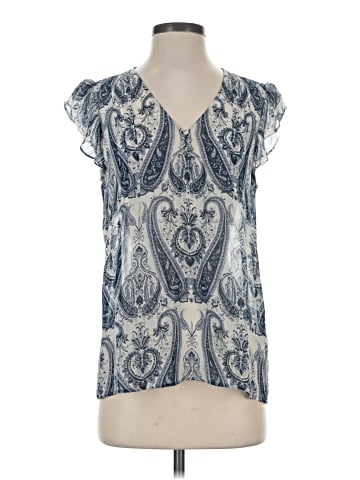 Joie Short Sleeve Silk Top (view 1)