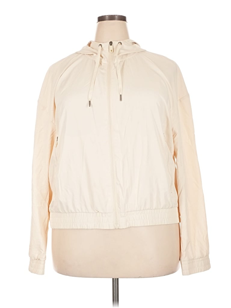 Pre-owned Avalanche Windbreaker Jacket In Ivory