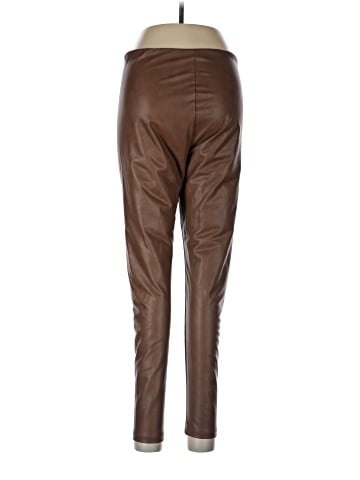 Aqua Faux Leather Pants (view 2)
