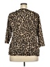 Kim Rogers Brown 3/4 Sleeve Blouse Size 2X - photo 2