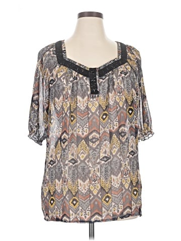 Notations Short Sleeve Blouse (view 1)