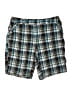 St. John's Bay Plaid Brown Shorts Size 16 - photo 1
