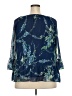 St. John's Bay Blue 3/4 Sleeve Blouse Size XXL - photo 2