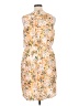 Apt. 9 100% Polyester Print Orange Casual Dress Size XL - photo 2