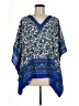 Spense 100% Polyester Blue Short Sleeve Blouse Size M - photo 1