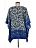 Spense 100% Polyester Blue Short Sleeve Blouse Size M - photo 2