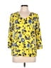 Talbots 100% Cotton Yellow Cardigan Size Lg Petite - photo 1