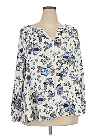 Lane Bryant Long Sleeve Blouse (view 1)