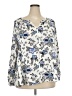 Lane Bryant 100% Polyester Ivory Long Sleeve Blouse Size 18 - 20 Plus - photo 1