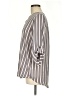 Maurices 100% Polyester Stripes Gray 3/4 Sleeve Blouse Size M - photo 5