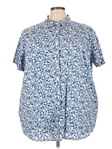Woman Within Short Sleeve Henley (view 1)