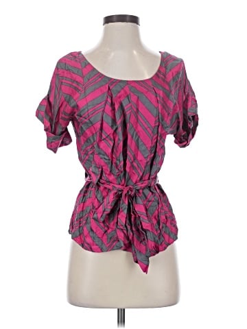 Madison Marcus Short Sleeve Silk Top (view 1)