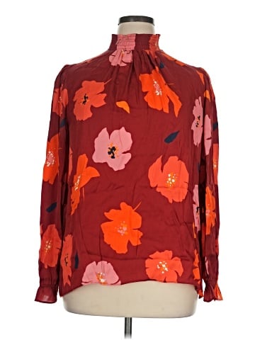 Tucker Long Sleeve Silk Top (view 1)