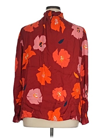 Tucker Long Sleeve Silk Top (view 2)