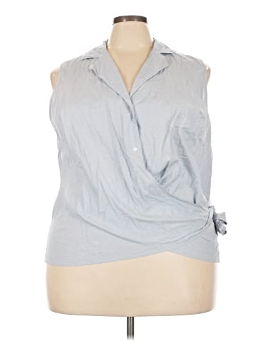 Lane Bryant Sleeveless Button-Down Shirt (view 1)