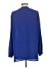 Pleione 100% Polyester Blue Long Sleeve Blouse Size L - photo 2