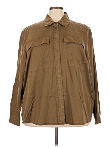 Lane Bryant Long Sleeve Button-Down Shirt (view 1)