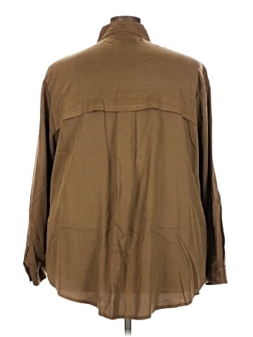 Lane Bryant Long Sleeve Button-Down Shirt (view 2)