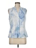 Calvin Klein Blue Sleeveless Blouse Size M - photo 1