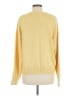 Gap 100% Cotton Solid Yellow Pullover Sweater Size M - photo 2