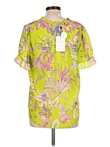 Hale Bob Short Sleeve Silk Top (view 2)