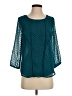 Daniel Rainn 100% Polyester Teal 3/4 Sleeve Blouse Size XS - photo 1