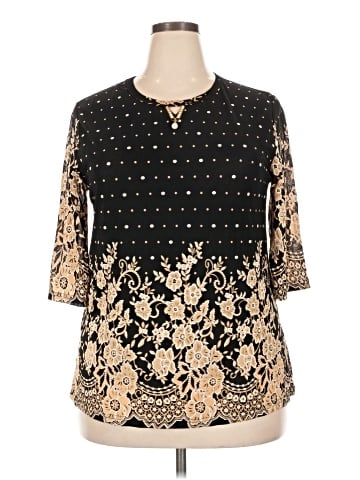 Fashion 3/4 Sleeve Blouse (view 1)