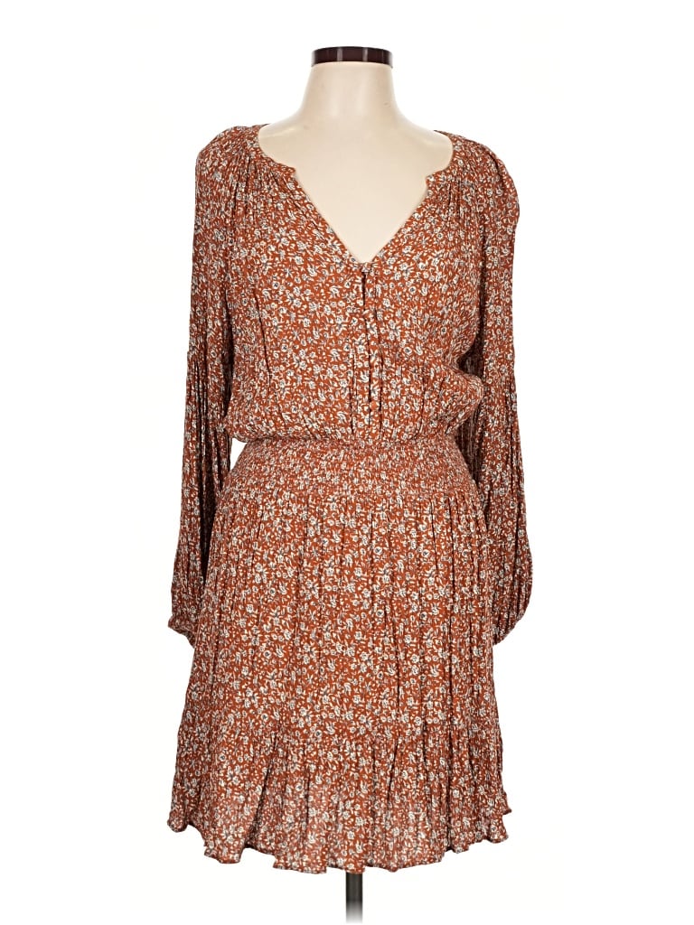 Pre-owned Faherty Casual Dress In Brown