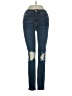 Free People Hearts Blue Jeans Size 25 waist - photo 1