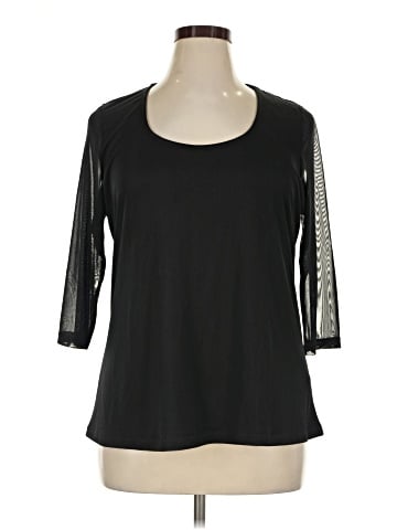 DG^2 by Diane Gilman 3/4 Sleeve T-Shirt (view 1)