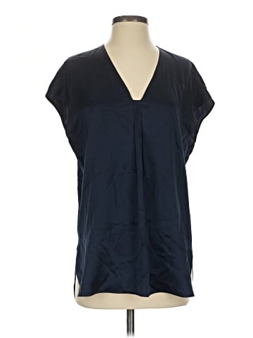 Vince. Short Sleeve Silk Top (view 1)