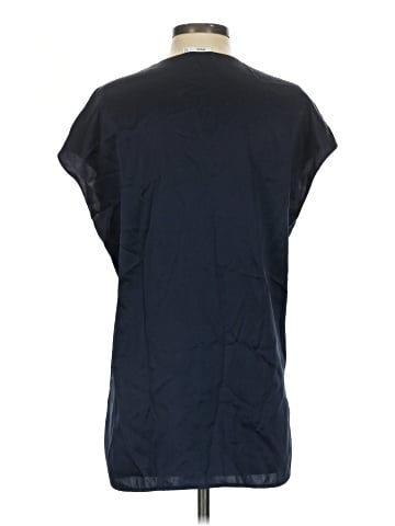 Vince. Short Sleeve Silk Top (view 2)