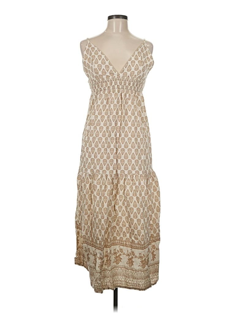 Pre-owned Sim & Sam Casual Dress In Tan