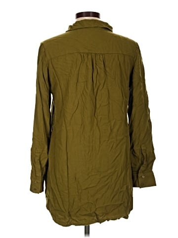 Motto Long Sleeve Button-Down Shirt (view 2)