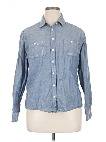 Faded Glory Long Sleeve Button-Down Shirt (view 1)