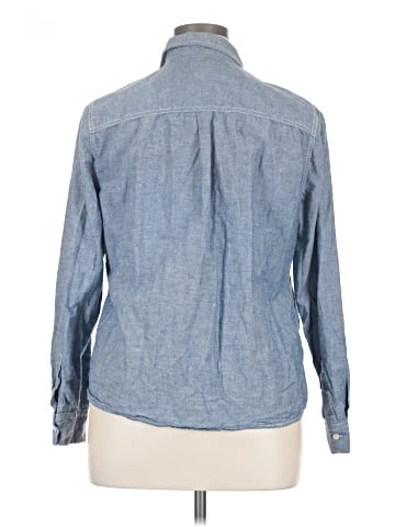 Faded Glory Long Sleeve Button-Down Shirt (view 2)