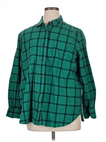 J.Crew Factory Store Long Sleeve Button-Down Shirt (view 1)