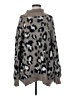 World Market Animal Print Gray Pullover Sweater One size - photo 1